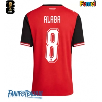 Austria David Alaba #8 Echipament de Fotbal Replică Mondial 2026 Femei Acasa